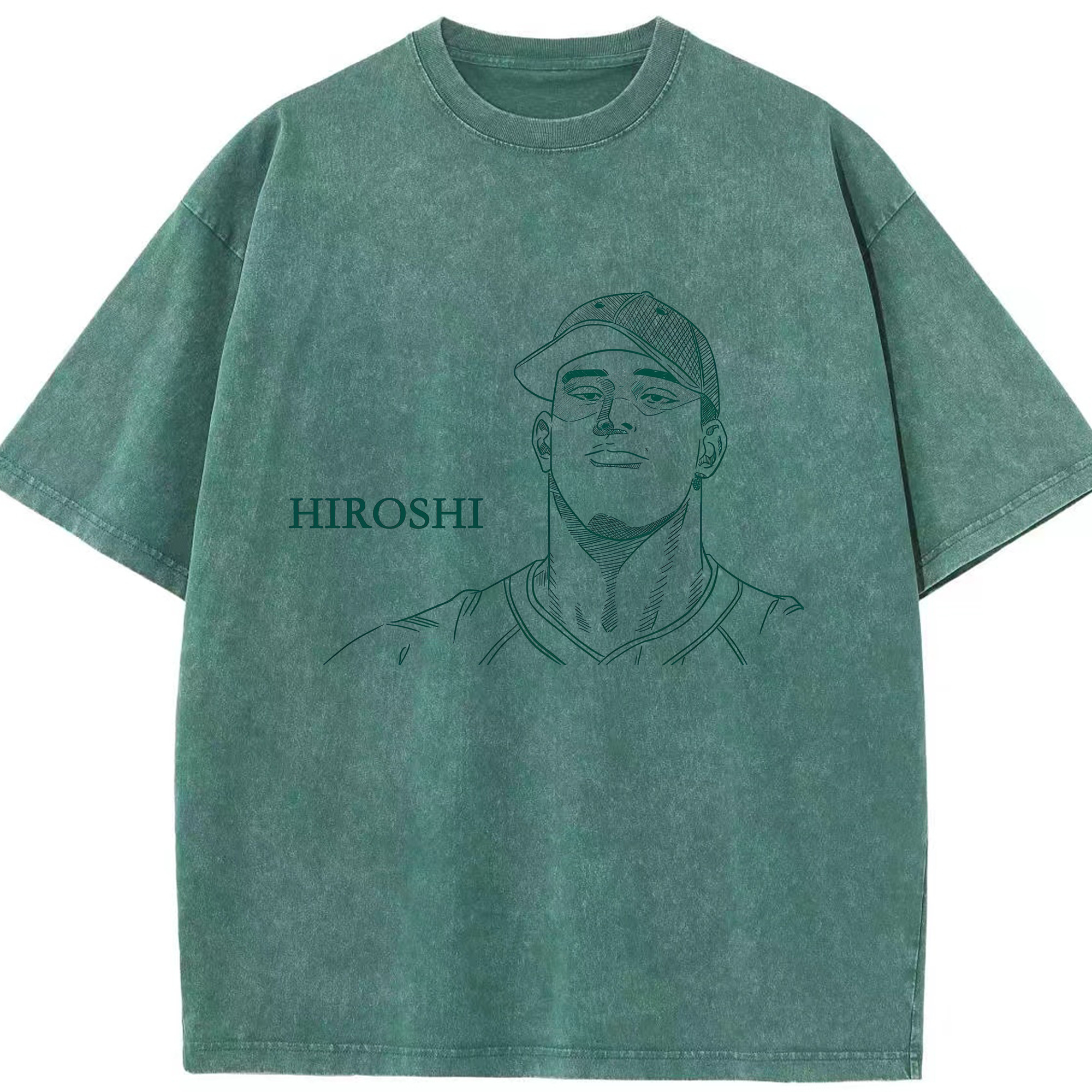 （画像用） SLAM DUNK／スラムダンク 綿100% ヴィンテージ風 半袖Tシャツ（フロントプリント）